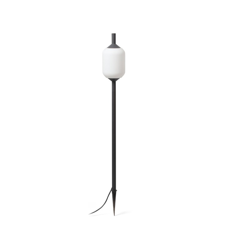 Floor lamp aluminum E27 gray AUXERRE