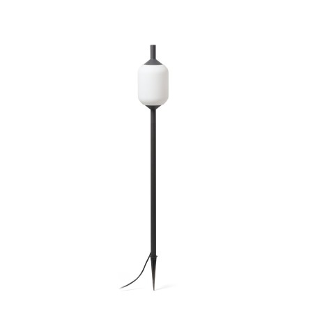 Floor lamp aluminum E27 gray AUXERRE