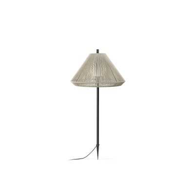 Floor lamp aluminum E27 gray TRONGET