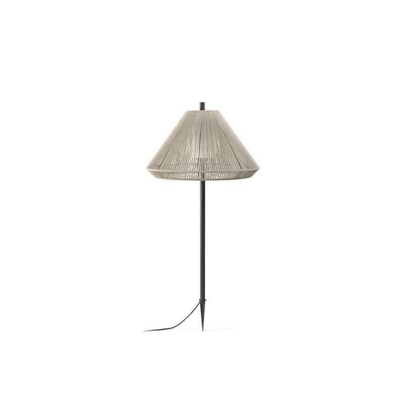 Floor lamp aluminum E27 gray TRONGET