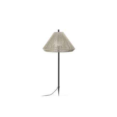 Floor lamp aluminum E27 gray TRONGET