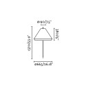Floor lamp aluminum E27 gray TRONGET