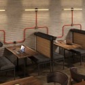 Semi-flexible linen decorative tube for light installations
