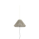 Aluminum E27 gray GORNAC ceiling lamp