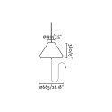 Aluminum E27 gray GORNAC ceiling lamp