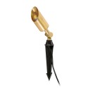 Floor lamp in matte gold steel with GU10 VERGEZE socket.