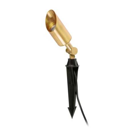 Floor lamp in matte gold steel with GU10 VERGEZE socket.