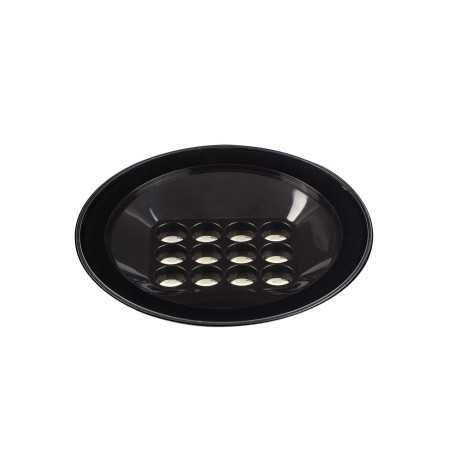 Floor lamp with integrated LED in matte black aluminum LAUGNAC