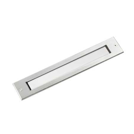 Floor lamp with integrated LED in brushed steel by VEYSSET.