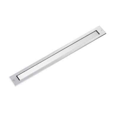 Floor lamp with integrated LED in brushed steel LE POIL