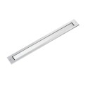Floor lamp with integrated LED in brushed steel EULMONT