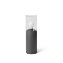 Floor lamp aluminum E27 gray MEYZIEU