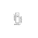 Floor lamp aluminum E27 gray LISSAC