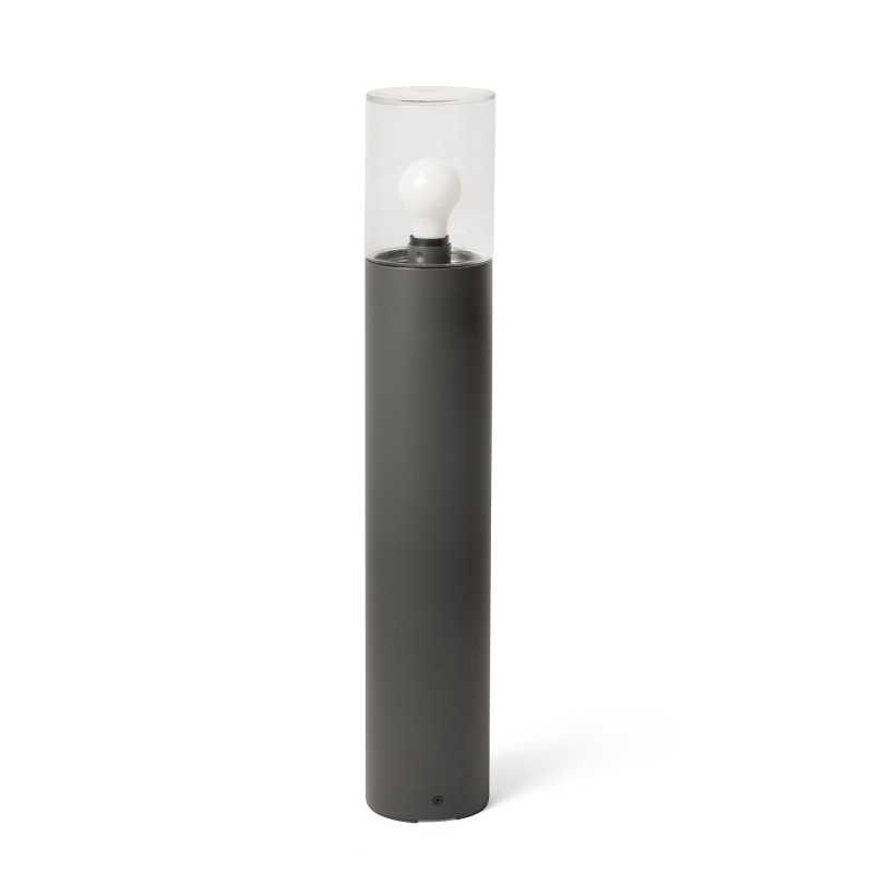 Floor lamp aluminum E27 gray MARIGNY