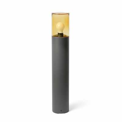 Aluminum floor lamp E27 gray EPARCY