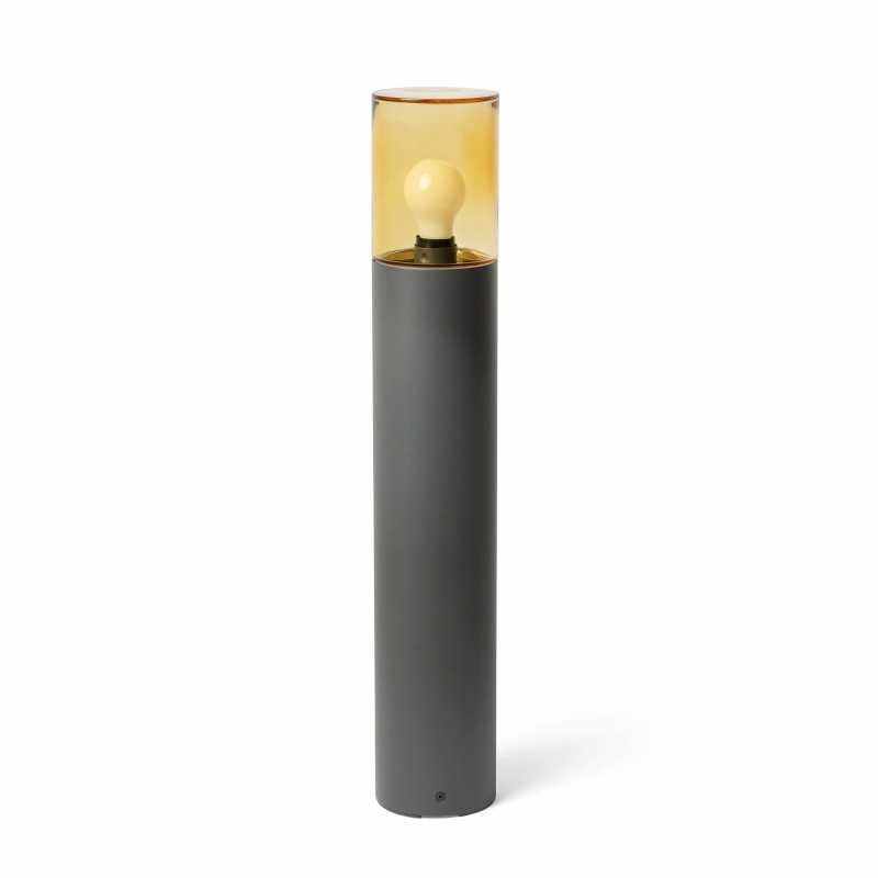 Aluminum floor lamp E27 gray EPARCY