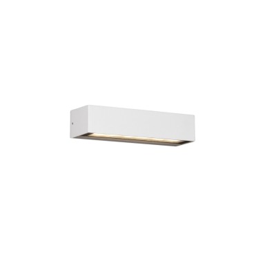 Wall lamp with integrated LED in matte white aluminum AUBURE