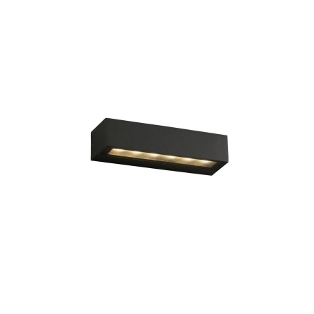 Wall lamp with integrated LED in gray aluminum TREZEL