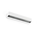 Wall lamp with integrated LED in matte white aluminum LOUYRE