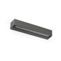 Wall lamp with integrated LED in gray aluminum ARCOLE