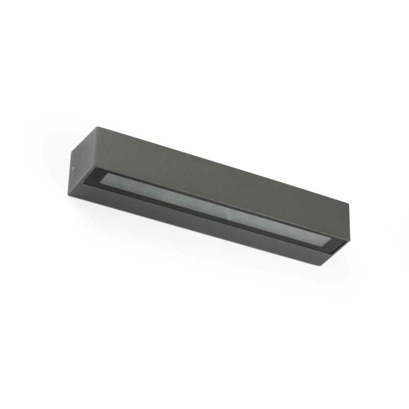 Wall lamp with integrated LED in gray aluminum ARCOLE