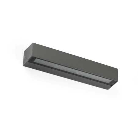 Wall lamp with integrated LED in gray aluminum ARCOLE