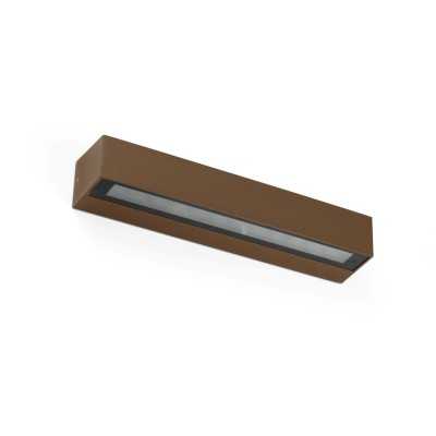 Aluminum wall lamp with integrated LED in oxide MORIEUX.