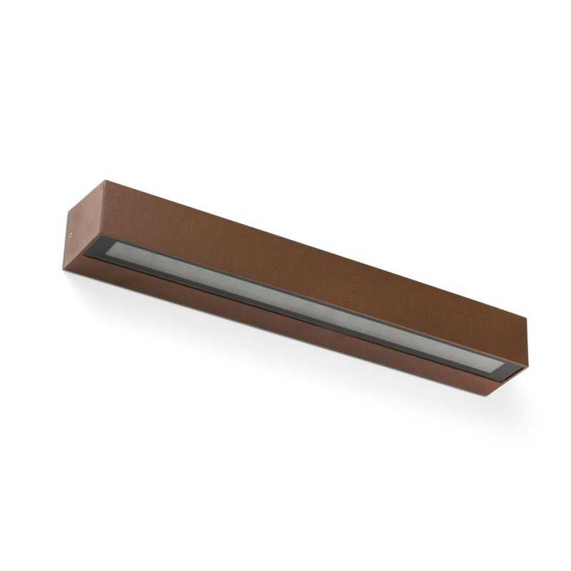 Aluminum wall lamp with integrated LED in rust LE FAIN