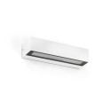 Wall lamp with integrated LED in matte white aluminum AR VAZ