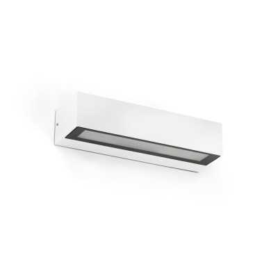 Wall lamp with integrated LED in matte white aluminum AR VAZ