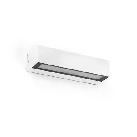Wall lamp with integrated LED in matte white aluminum AR VAZ