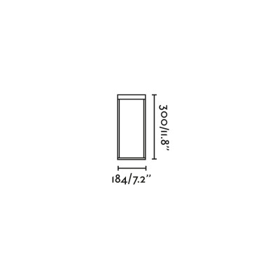 Wall lamp aluminum integrated LED black LEMBACH