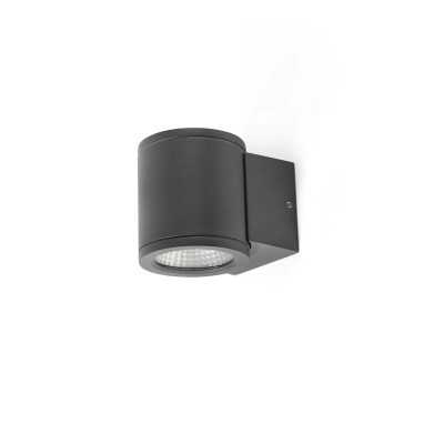 Wall lamp aluminum integrated LED gray BROGNON