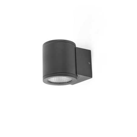 Wall lamp aluminum integrated LED gray BROGNON