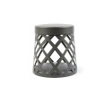 Floor lamp with integrated LED in gray aluminum FANGET