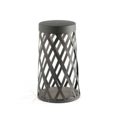 Floor lamp aluminum integrated LED gray LE ROUY