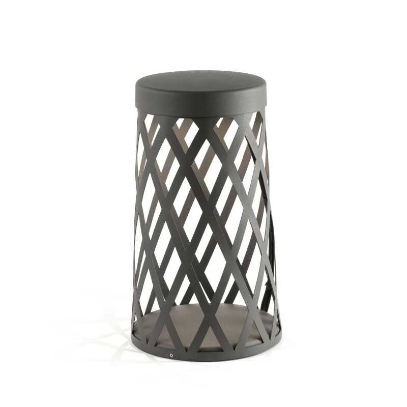 Floor lamp aluminum integrated LED gray LE ROUY