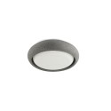 Ceiling lamp with integrated LED in gray cement BULLION