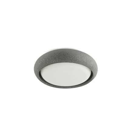 Ceiling lamp with integrated LED in gray cement BULLION