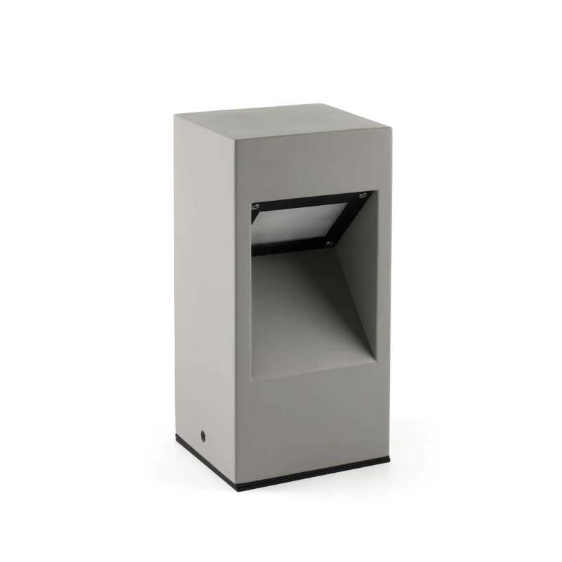 Floor lamp with integrated LED in gray cement SURJOUX