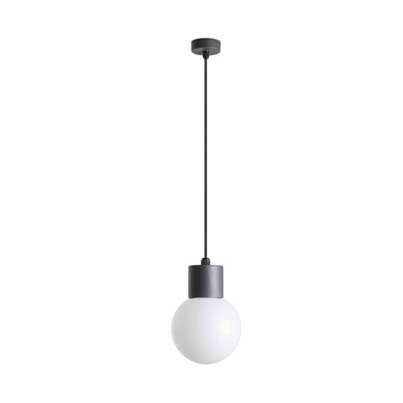 Aluminum E27 gray MEUDON ceiling lamp