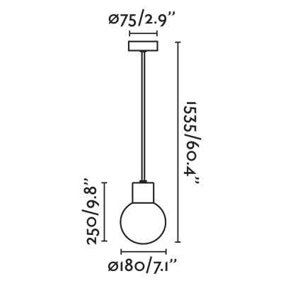 Aluminum E27 gray MEUDON ceiling lamp
