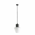 Ceiling lamp aluminum E27 gray LOURDES