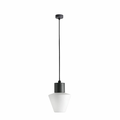 Ceiling lamp aluminum E27 gray LOURDES