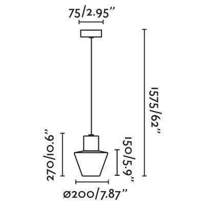 Ceiling lamp aluminum E27 gray LOURDES