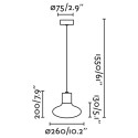 Ceiling lamp in aluminum E27 gray SANZEY