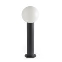 Floor lamp in aluminum, E27 socket, in gray color.