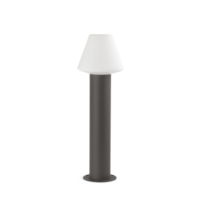 Floor lamp aluminum E27 gray BOUGES