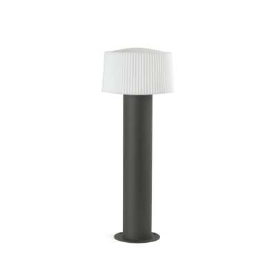 Floor lamp aluminum E27 gray MANTHES