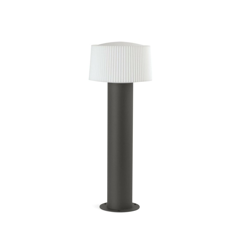 Floor lamp aluminum E27 gray MANTHES